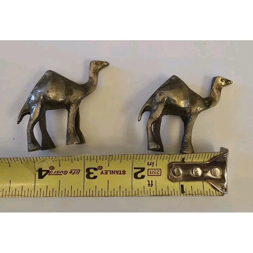 VTG Brass‎ Camel Figurine Home Decor Mid Century Collectible Statue 2